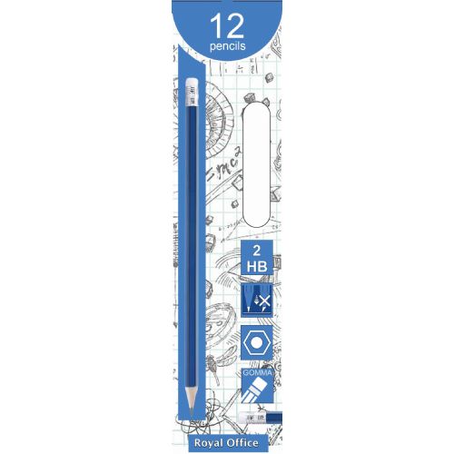 MATITE ROYAL OFFICE CON GOMMA 2-HB 12 PEZZI